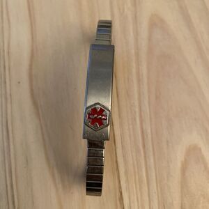 Medilog Speidel Medical ID Alert Vintage Stretch Bracelet - Approx. 6 3/4 In